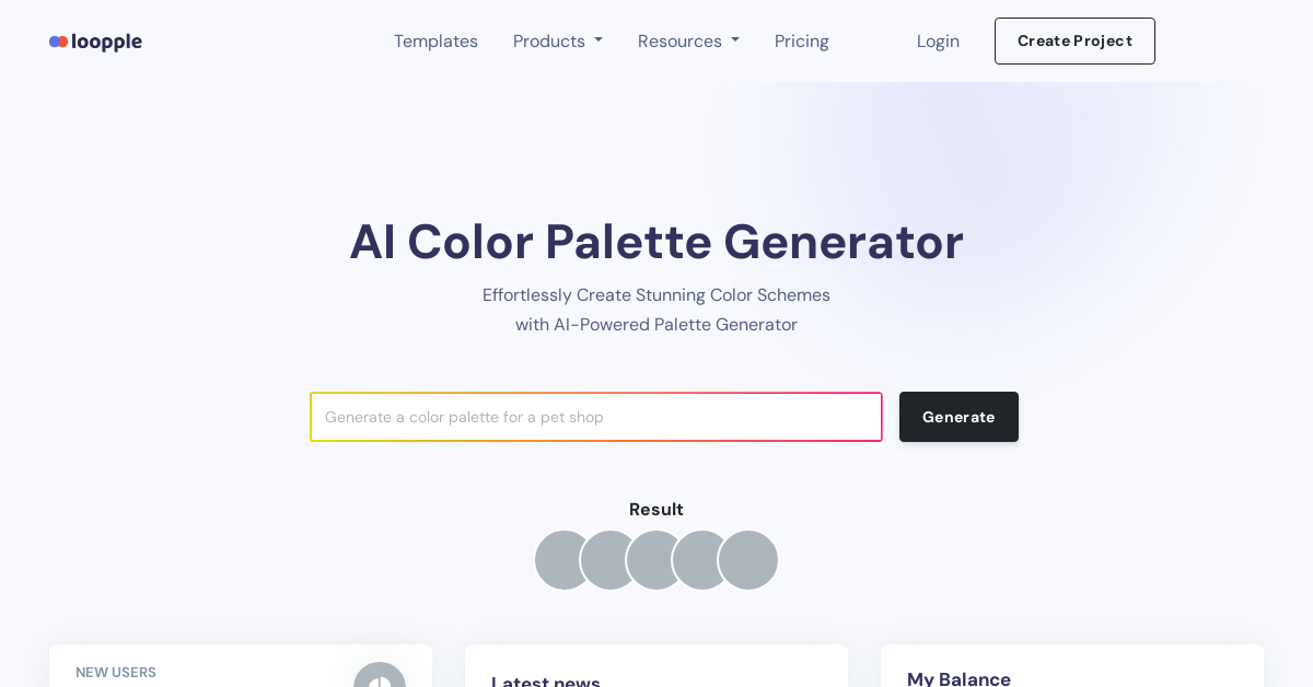 AI Color Palette Generator - AI Developer tool